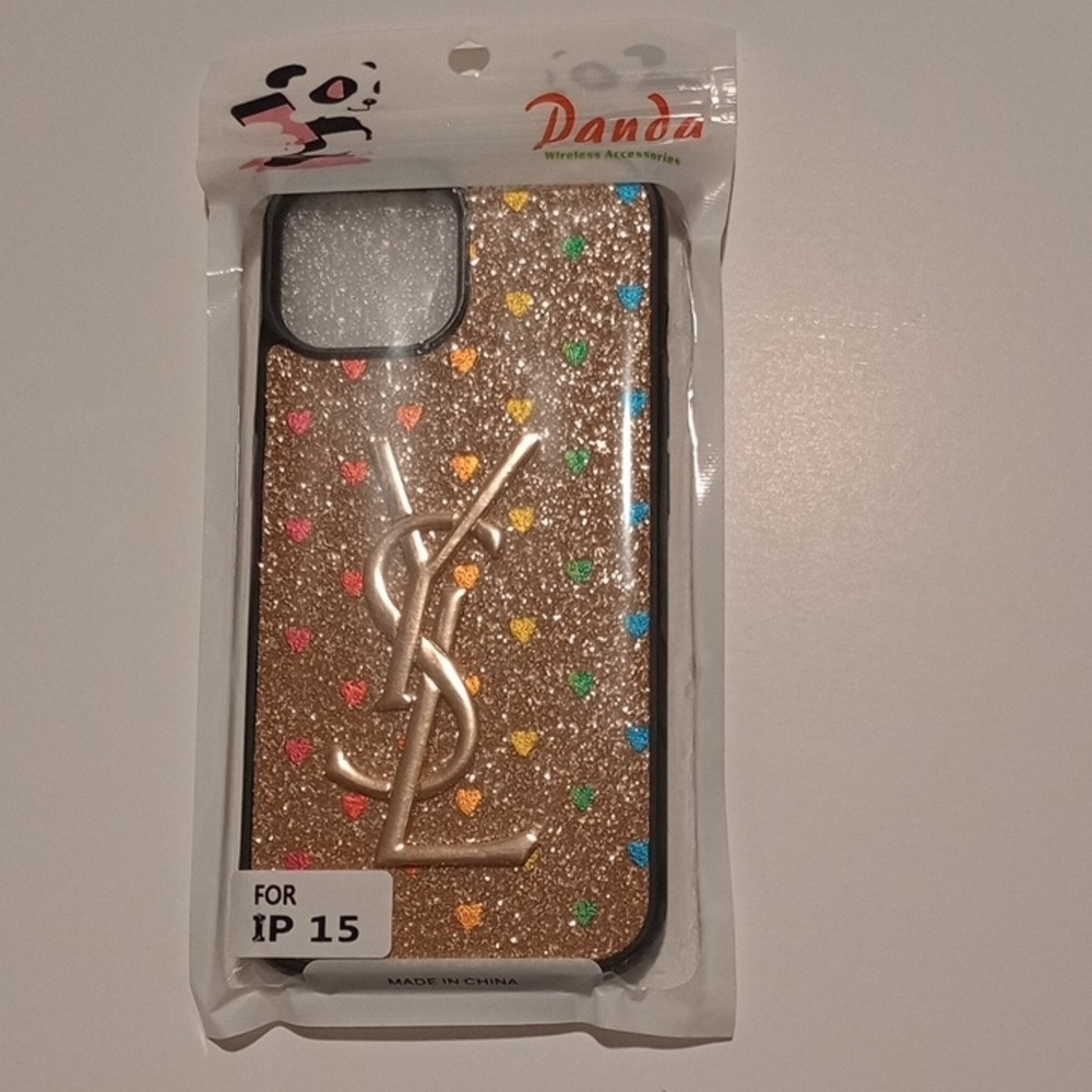 Yves Saint Laurent Gold Glitter Phone Case